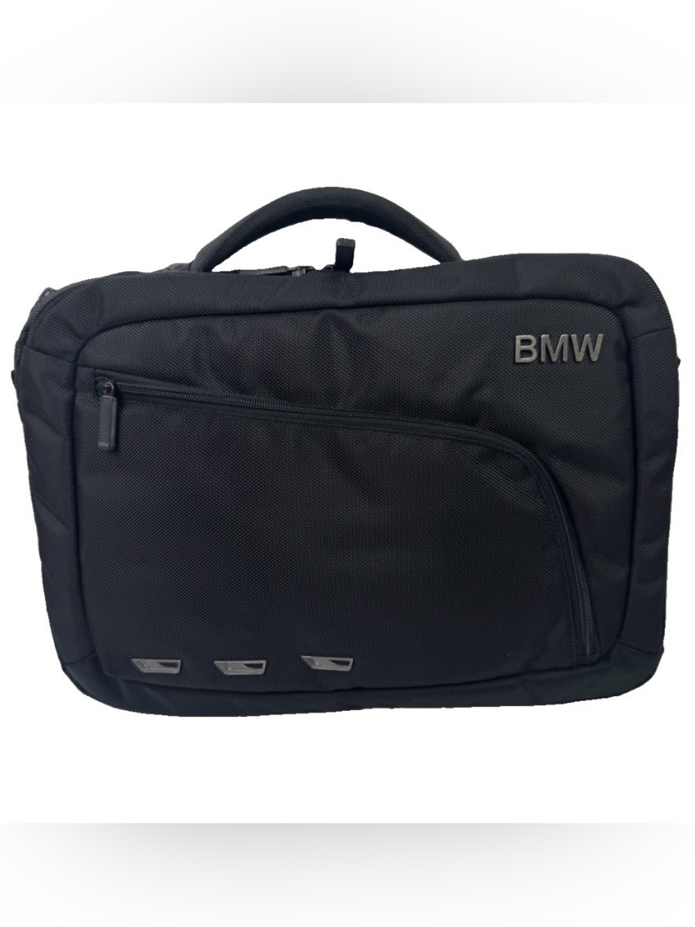 BMW Modern Laptop Bag Black Briefcase Tech Case Travel Office Work Comuter Handb